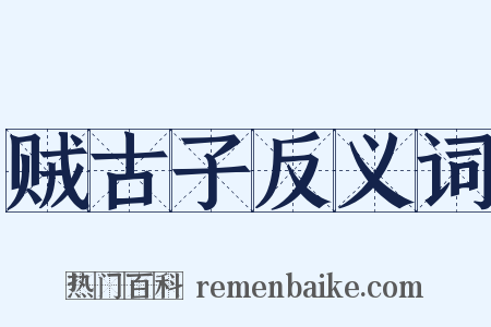 贼古子反义词是什么意思的图片